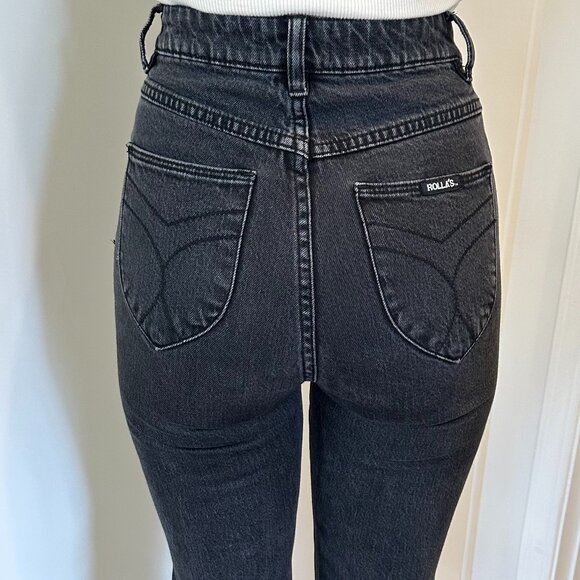 ROLLA'S Dusters Slim Straight Jean in Comfort Shadow - Size 24 (Aussie 6) - Picture 4 of 8